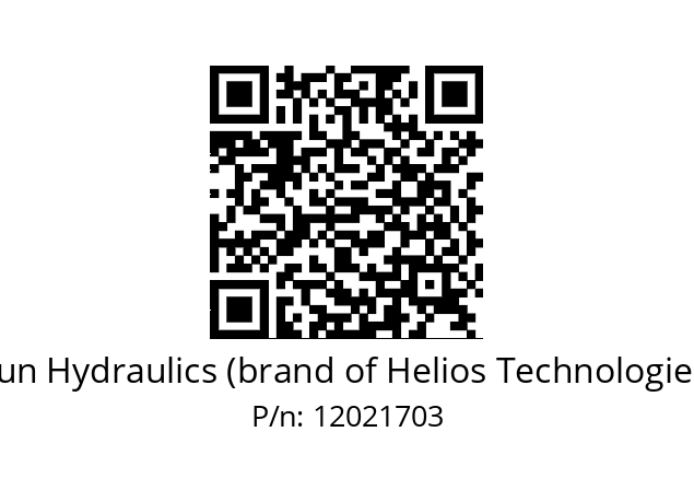   Sun Hydraulics (brand of Helios Technologies) 12021703