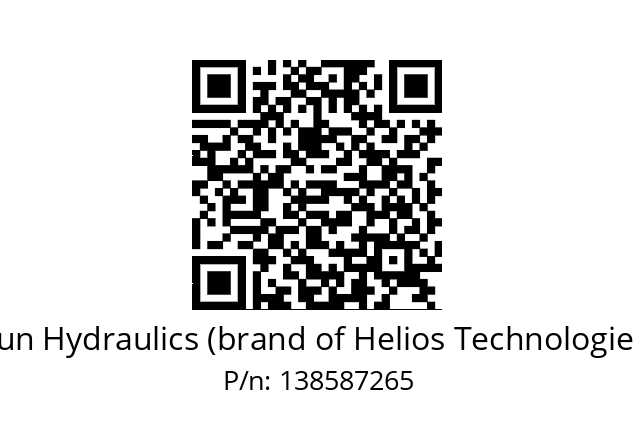   Sun Hydraulics (brand of Helios Technologies) 138587265