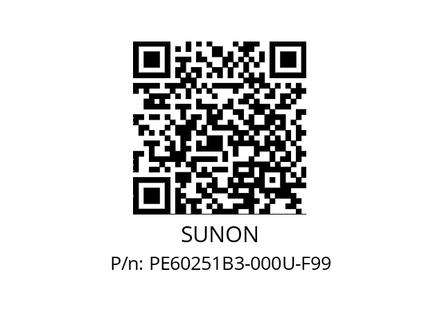   SUNON PE60251B3-000U-F99