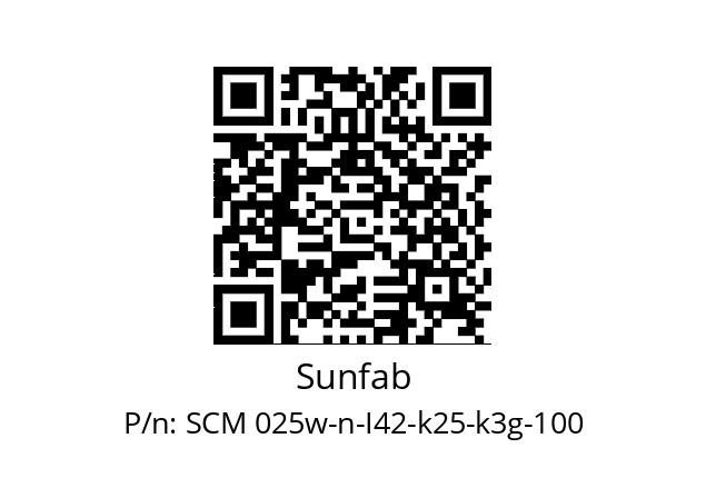   Sunfab SCM 025w-n-I42-k25-k3g-100