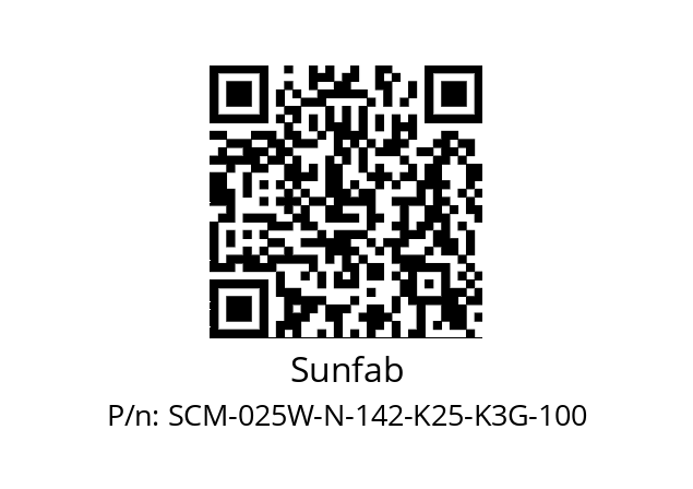   Sunfab SCM-025W-N-142-K25-K3G-100