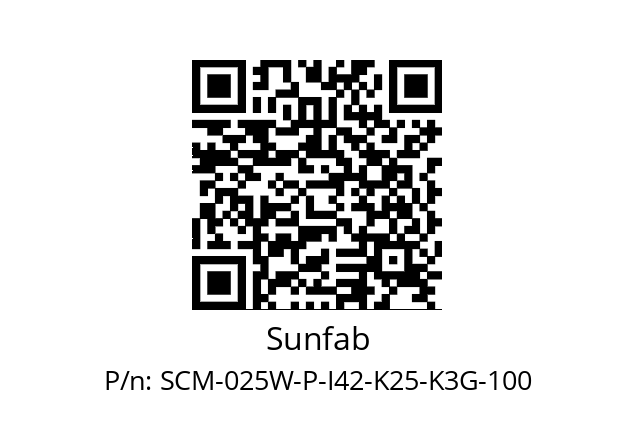   Sunfab SCM-025W-P-I42-K25-K3G-100