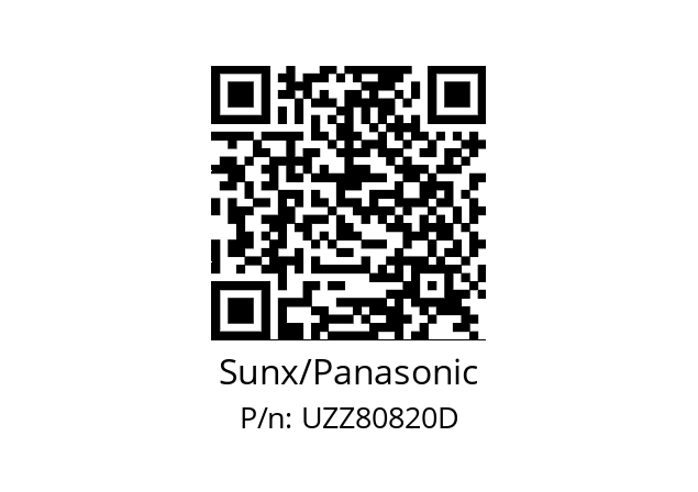   Sunx/Panasonic UZZ80820D