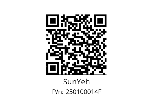   SunYeh 250100014F