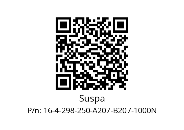   Suspa 16-4-298-250-A207-B207-1000N