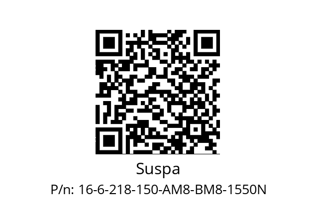   Suspa 16-6-218-150-AM8-BM8-1550N