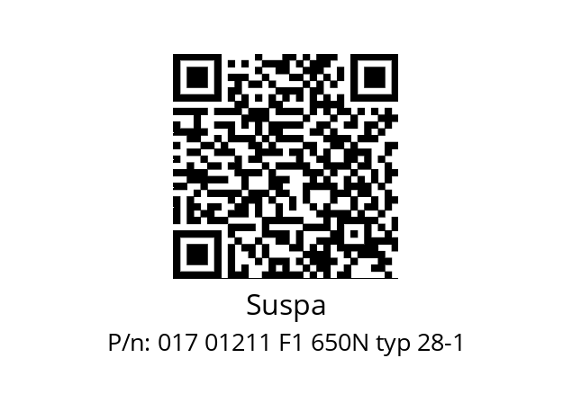   Suspa 017 01211 F1 650N typ 28-1