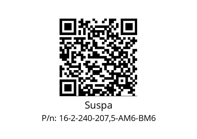   Suspa 16-2-240-207,5-AM6-BM6