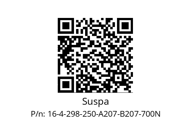   Suspa 16-4-298-250-A207-B207-700N