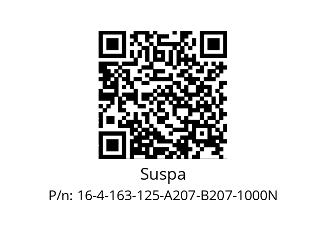   Suspa 16-4-163-125-A207-B207-1000N