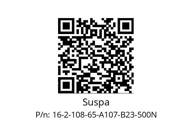   Suspa 16-2-108-65-A107-B23-500N