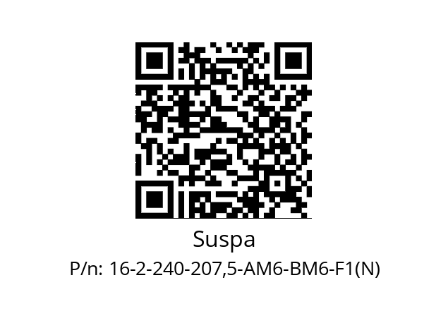   Suspa 16-2-240-207,5-AM6-BM6-F1(N)