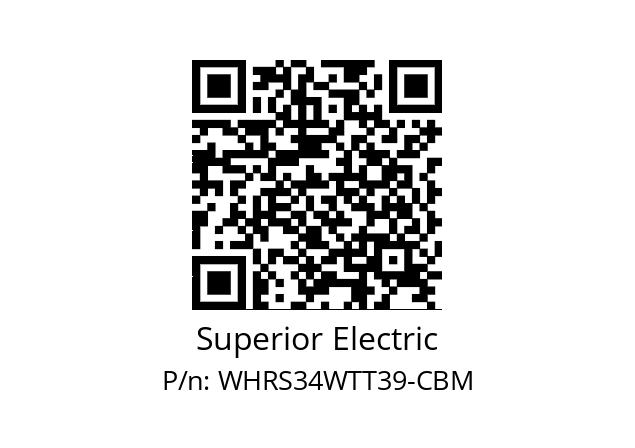   Superior Electric WHRS34WTT39-CBM