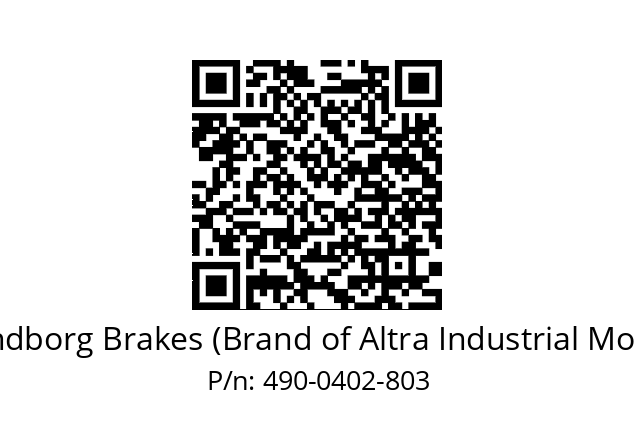   Svendborg Brakes (Brand of Altra Industrial Motion) 490-0402-803