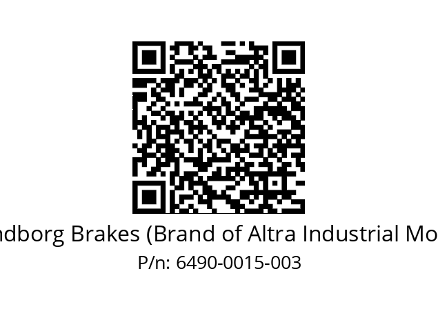   Svendborg Brakes (Brand of Altra Industrial Motion) 6490-0015-003