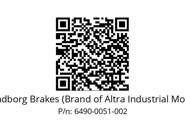   Svendborg Brakes (Brand of Altra Industrial Motion) 6490-0051-002