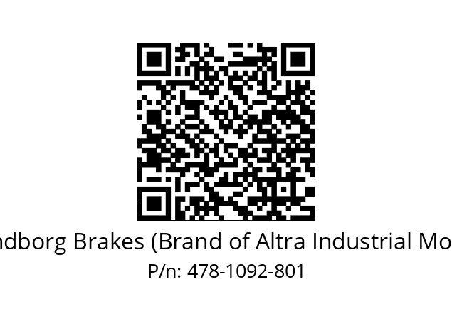   Svendborg Brakes (Brand of Altra Industrial Motion) 478-1092-801