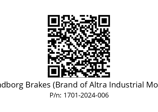   Svendborg Brakes (Brand of Altra Industrial Motion) 1701-2024-006