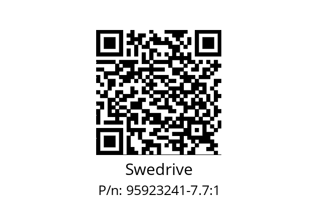   Swedrive 95923241-7.7:1