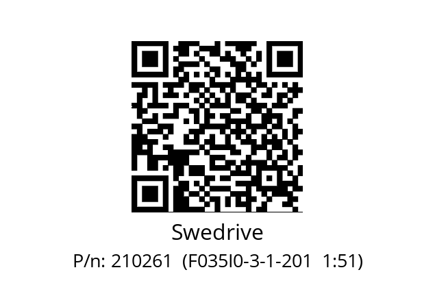   Swedrive 210261  (F035I0-3-1-201  1:51)