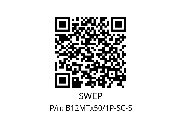   SWEP B12MTx50/1P-SC-S