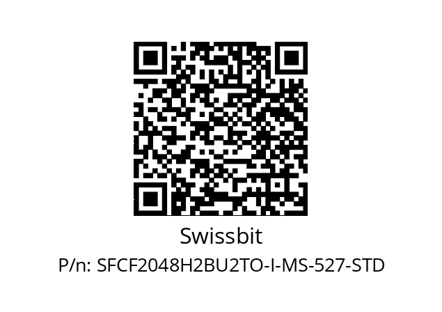   Swissbit SFCF2048H2BU2TO-I-MS-527-STD