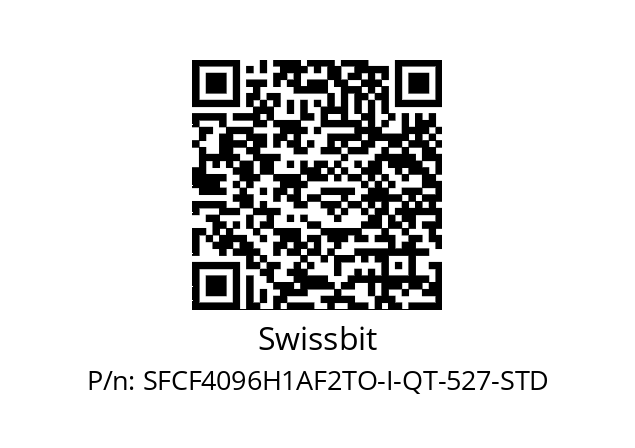   Swissbit SFCF4096H1AF2TO-I-QT-527-STD