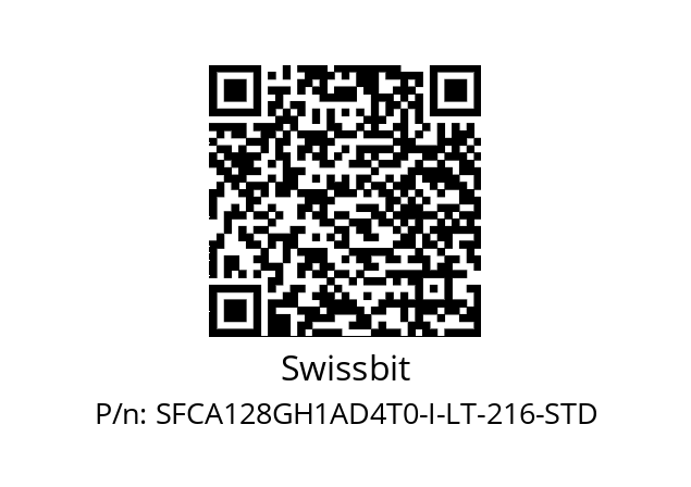   Swissbit SFCA128GH1AD4T0-I-LT-216-STD