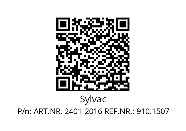   Sylvac ART.NR. 2401-2016 REF.NR.: 910.1507