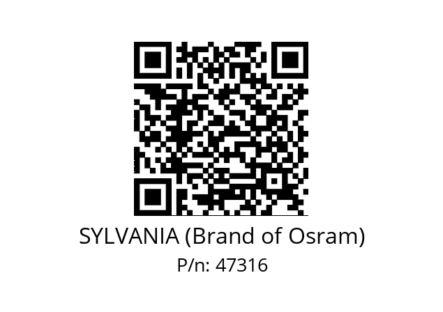   SYLVANIA (Brand of Osram) 47316