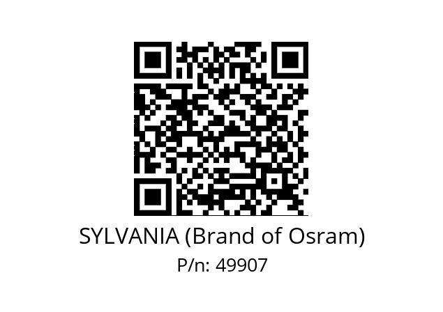   SYLVANIA (Brand of Osram) 49907