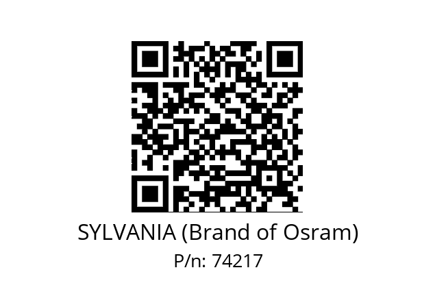   SYLVANIA (Brand of Osram) 74217