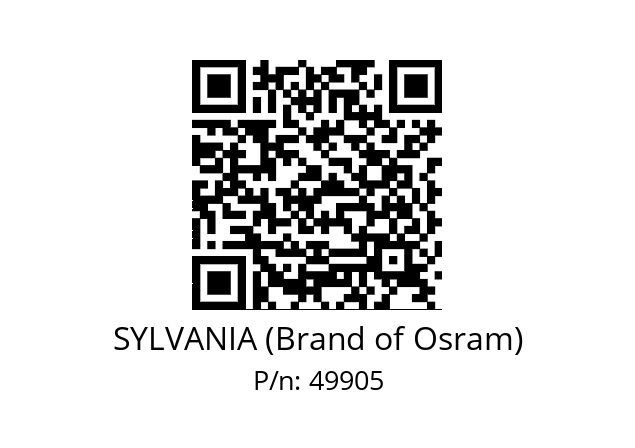   SYLVANIA (Brand of Osram) 49905