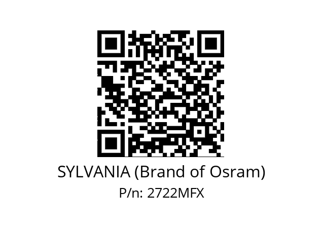   SYLVANIA (Brand of Osram) 2722MFX