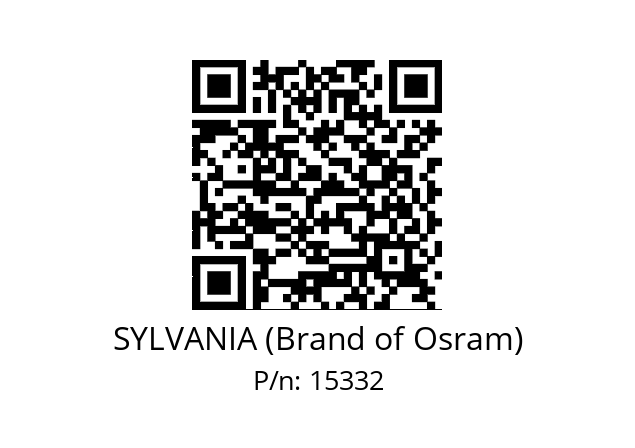   SYLVANIA (Brand of Osram) 15332