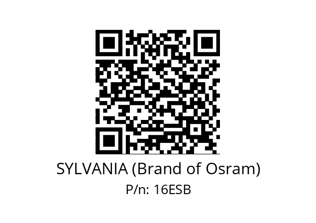   SYLVANIA (Brand of Osram) 16ESB