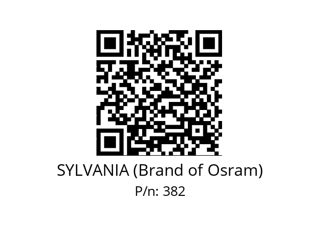   SYLVANIA (Brand of Osram) 382