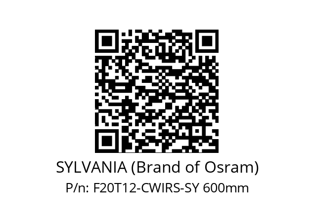   SYLVANIA (Brand of Osram) F20T12-CWIRS-SY 600mm