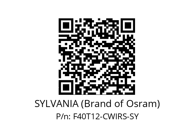   SYLVANIA (Brand of Osram) F40T12-CWIRS-SY