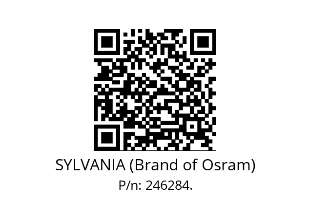   SYLVANIA (Brand of Osram) 246284.