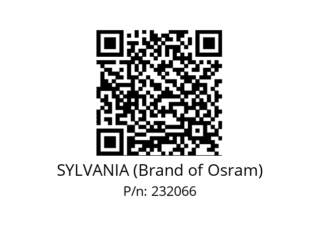   SYLVANIA (Brand of Osram) 232066