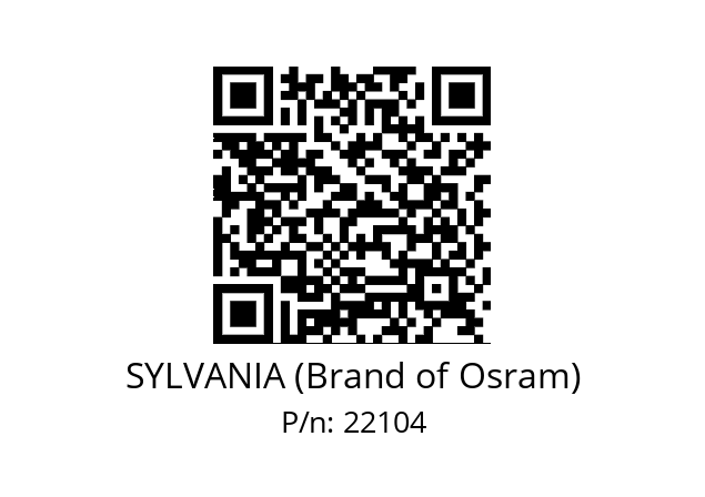   SYLVANIA (Brand of Osram) 22104