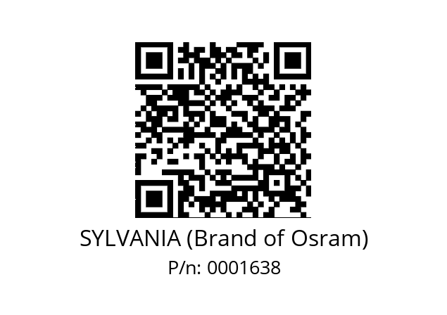   SYLVANIA (Brand of Osram) 0001638