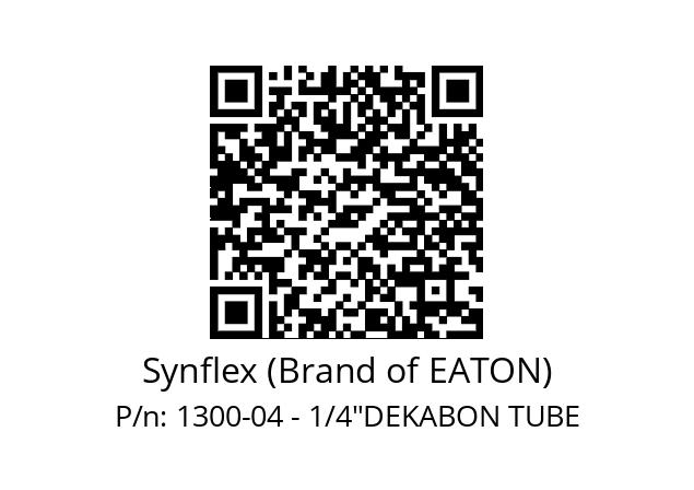   Synflex (Brand of EATON) 1300-04 - 1/4"DEKABON TUBE