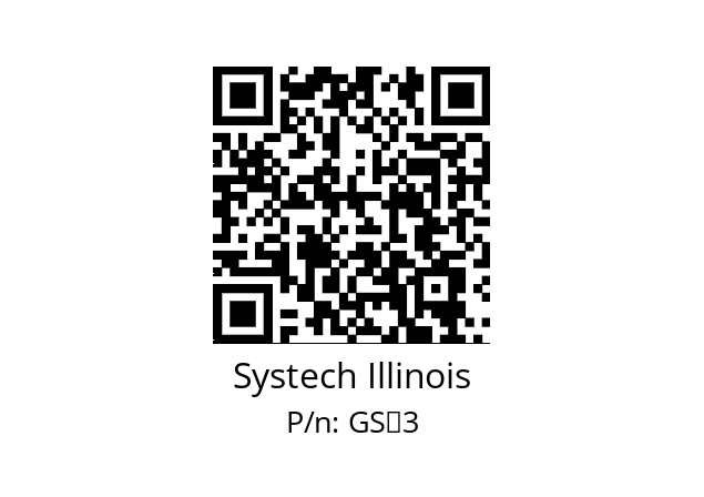   Systech Illinois GS‐3