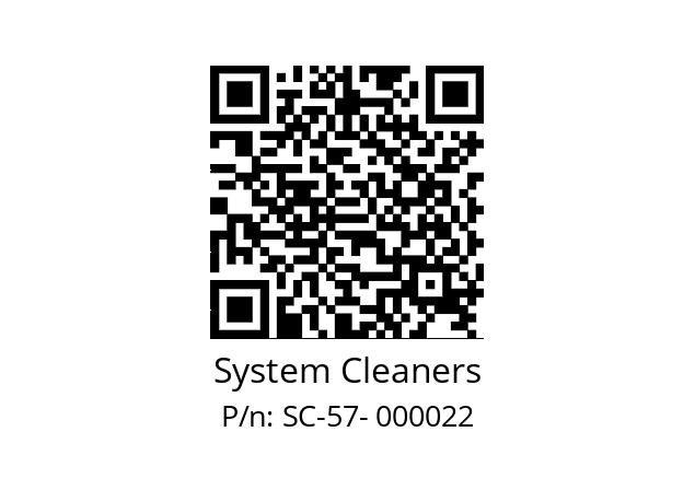   System Cleaners SC-57- 000022