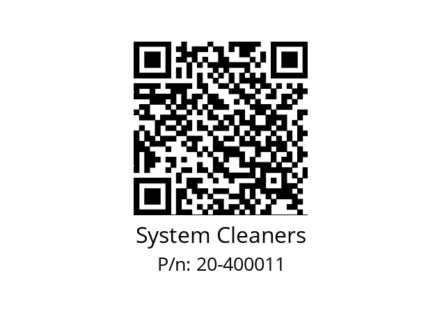   System Cleaners 20-400011