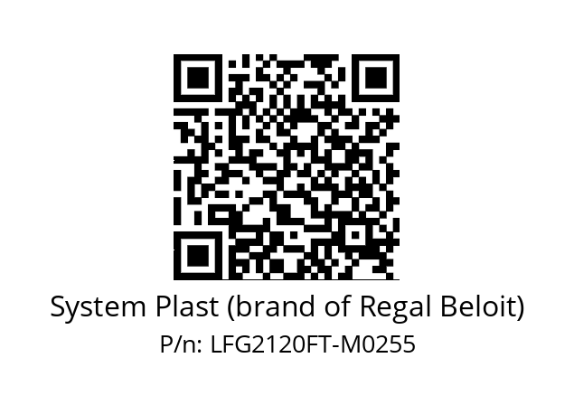   System Plast (brand of Regal Beloit) LFG2120FT-M0255