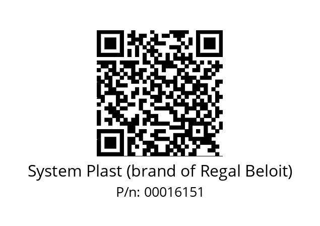   System Plast (brand of Regal Beloit) 00016151