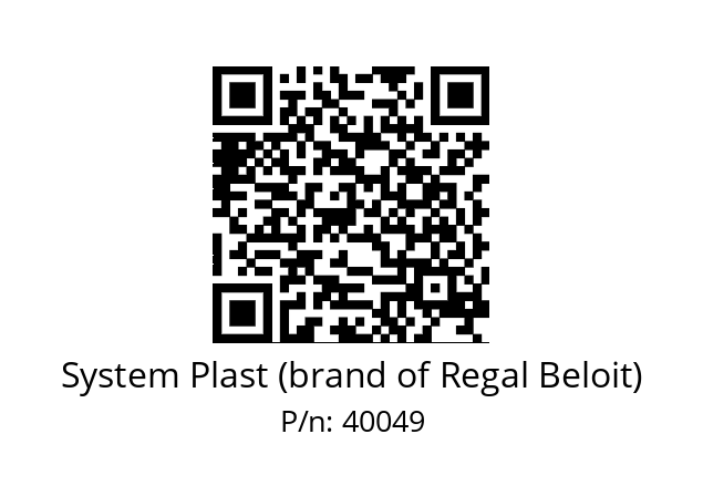   System Plast (brand of Regal Beloit) 40049